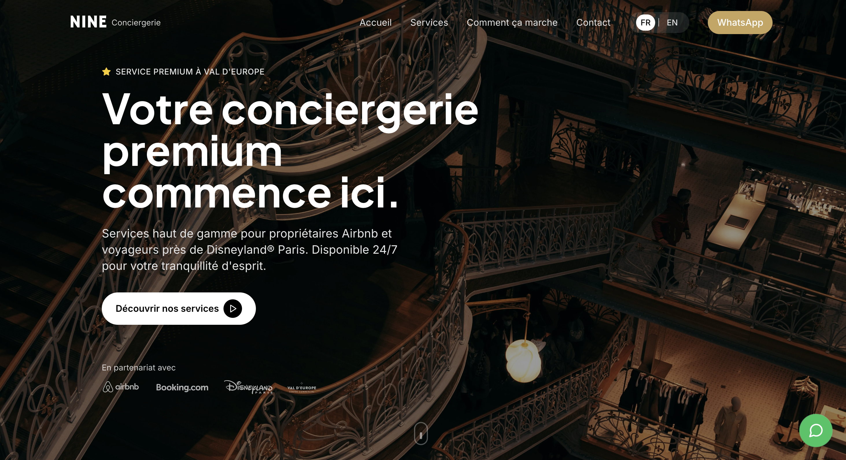 Nine Conciergerie - Page d'accueil du site